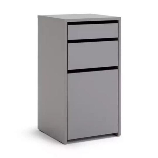 Pepper 2 Drawer Cabinet - Grey