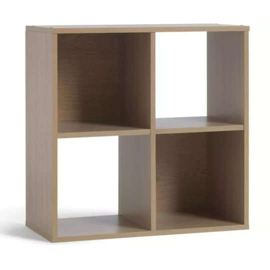 Squares 4 Cube Storage Unit - Oak Effect