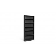 Maine Deep 6 Shelf Bookcase - Shelving Storage Unit Display Cabinet - Black
