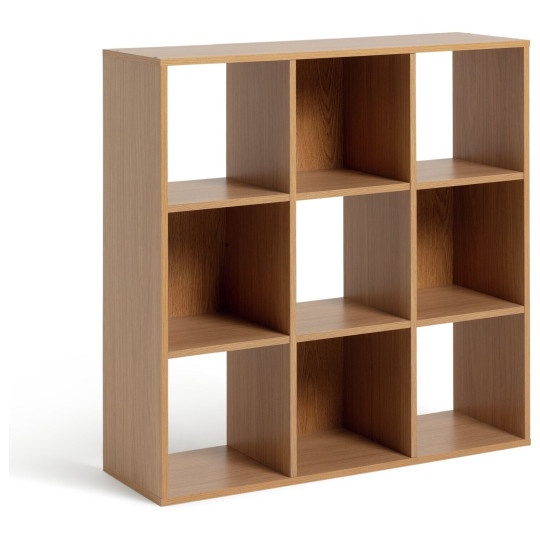 Squares 9 Cube Storage Unit - Oak Effect