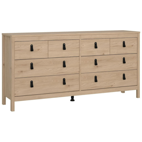Tvilum Madrid 8 Drawer Chest - Oak | Elegant Storage Feature