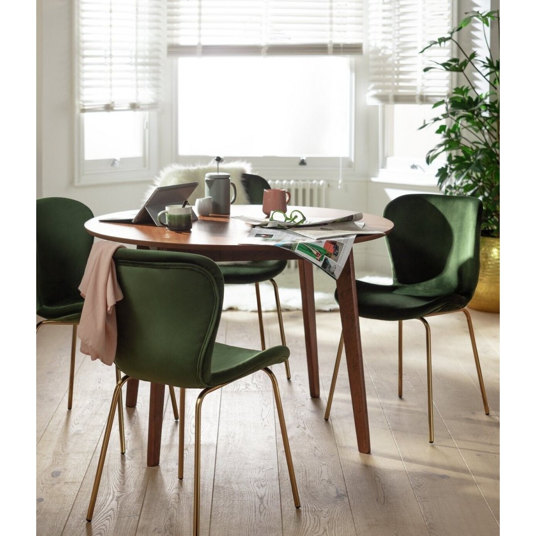 Skandi walnut deals dining table