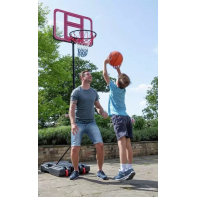 Opti Clear Portable Adjustable Basketball Hoop and Backboard