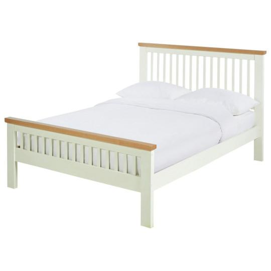 Home Aubrey Superking Wooden Bed Frame - Two Tone | Harmonious Home Space