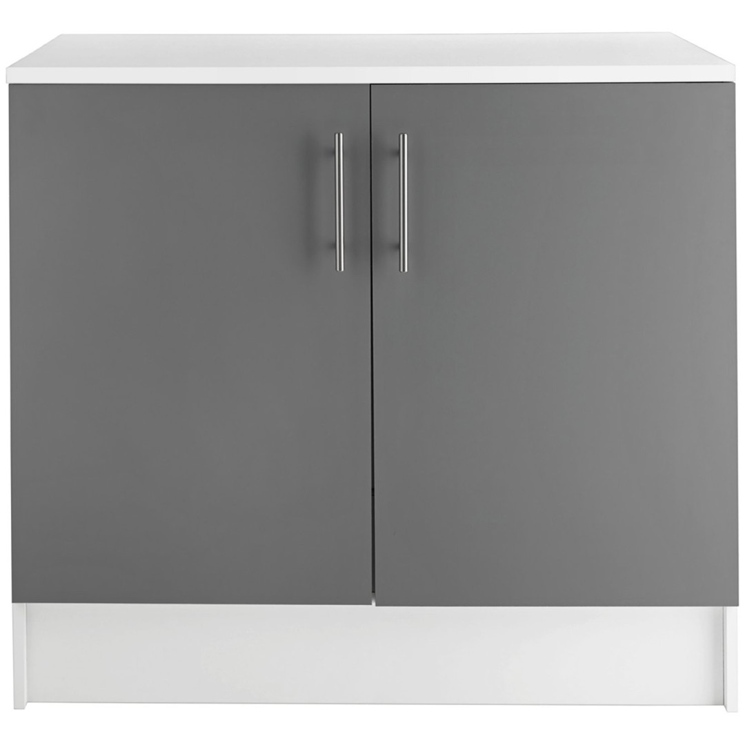 Home Athina 1000mm Fitted Kitchen Base Unit - Grey | Modular or DIY Kitchens Home Athina 1000mm Fitted Kitchen Base Unit - Grey | Modular or DIY Kitchens