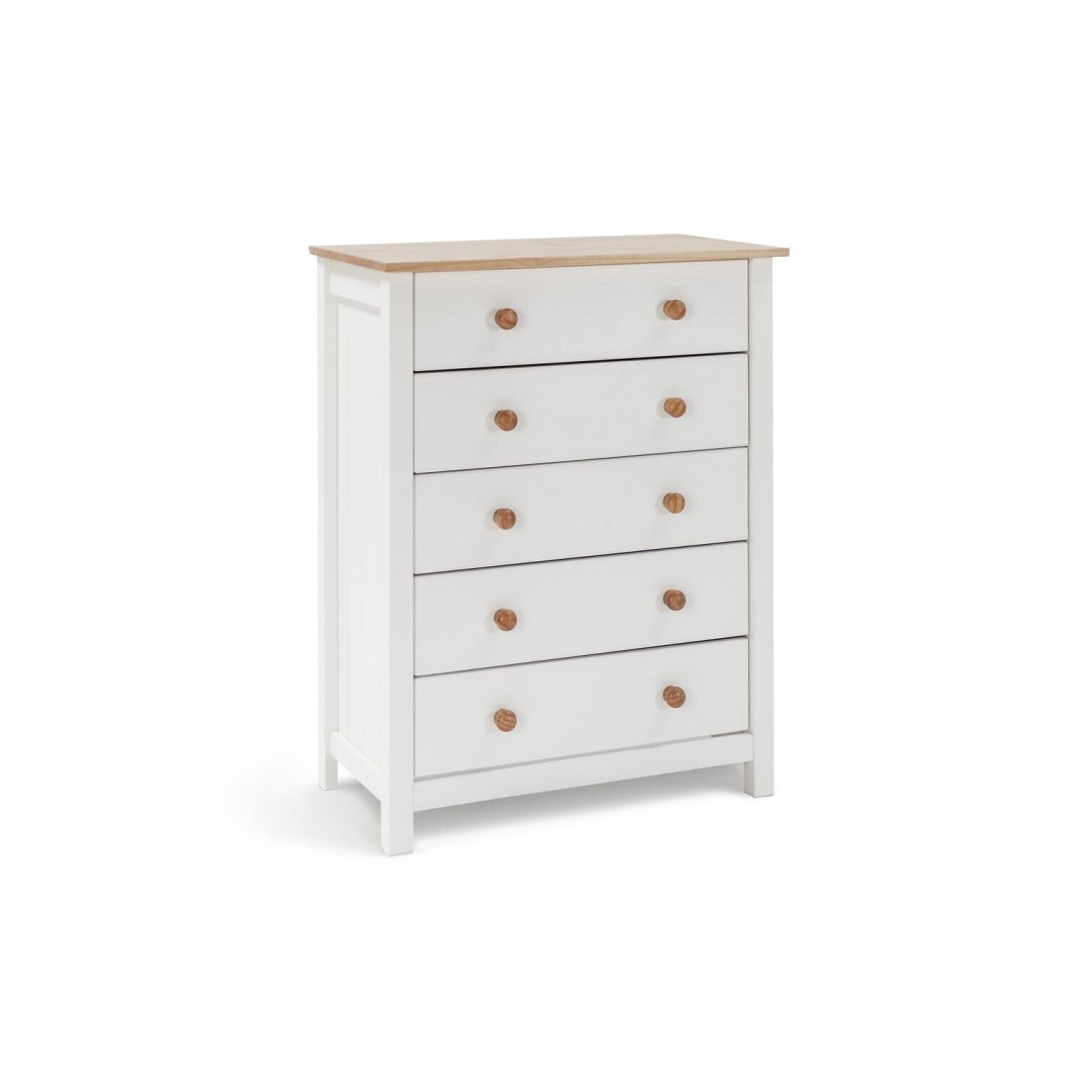 Scandinavia 5 Drawer Chest - Two Tone