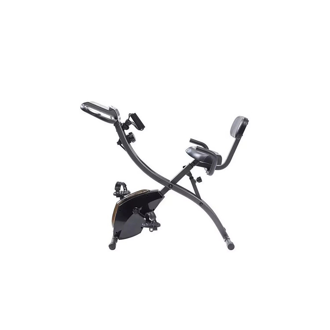 Slim Cycle 2-in-1 Exercise Bike Resistance Bands Adjustable Incline