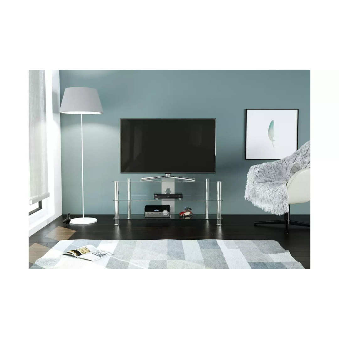 AVF Up To 65 Inch Glass TV Stand - Clear