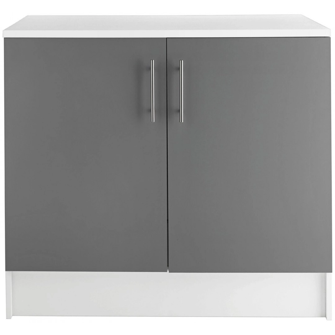 Athina 1000mm Fitted Kitchen Base Unit - Grey ( B Grade 19652 )