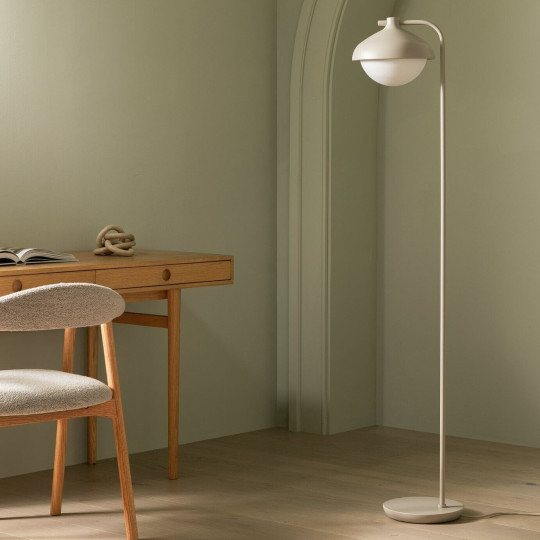 Habitat Acorn Metal Floor Lamp - Latte