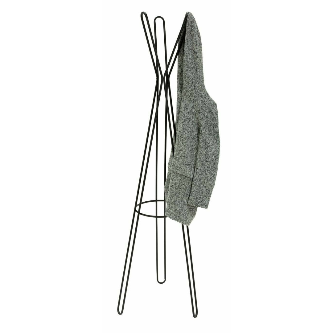 Contemporary Metal Coat Stand - Black