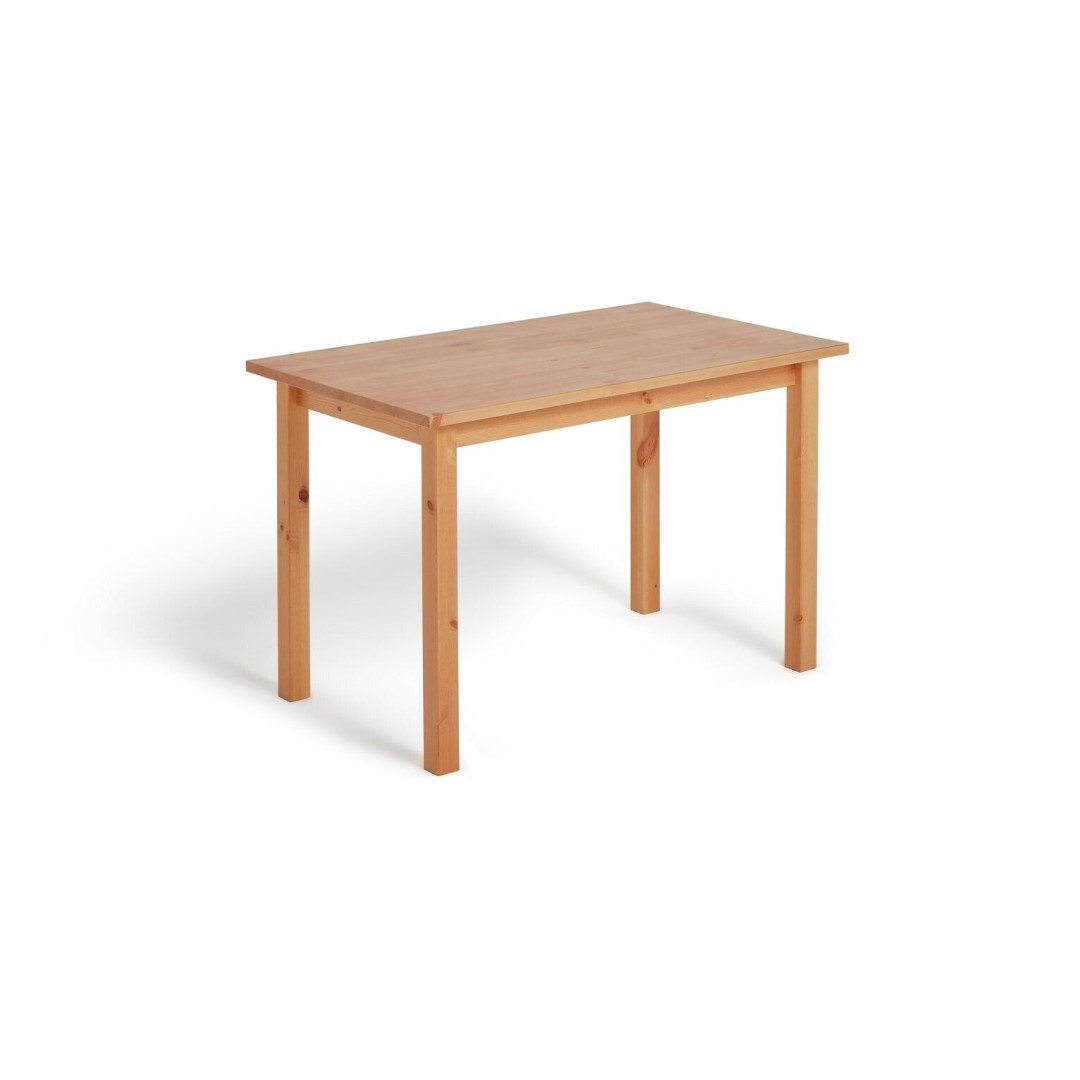 Ashdon Solid Pine 4 Seat Dining Table - Oak Stain