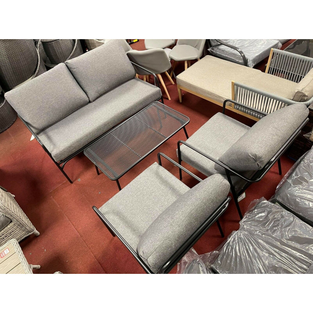 Grey New York Outdoor Sofa Set 4 Piece  SAS