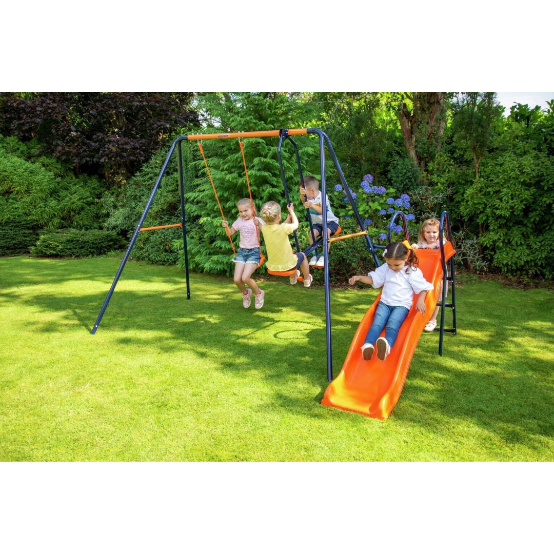 Hedstrom Saturn Kids Garden Glider, Swing Set and Slide