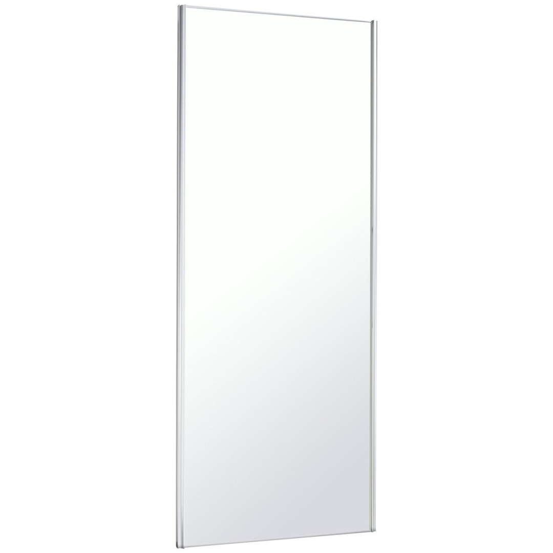 Spacepro White Frame Mirror Sliding Door 30Inch