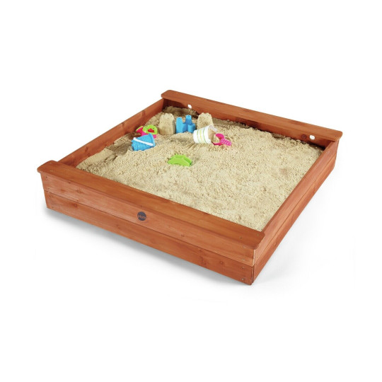 Plum Square Wooden Sand Pit