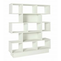 Cubes Wide Bookcase - White