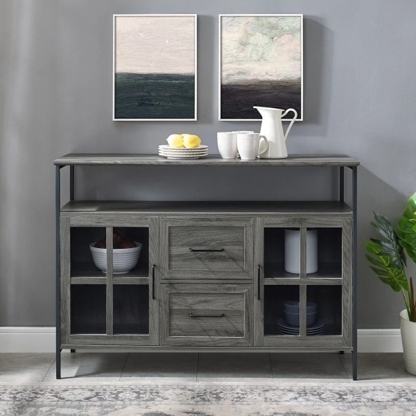 Walker Edison Radcliff Buffet - Slate Grey