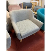 Nellie Fabric Accent Chair - Grey 