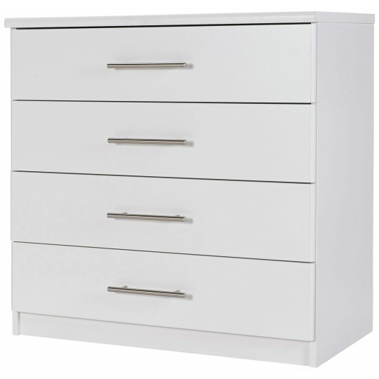 Normandy 4 Drawer Chest of Drawers - White