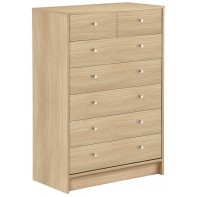 Malibu 5+2 Drawer Chest of Drawers - Beech Effect