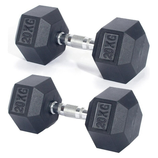 Pro Fitness 20kg Hex Dumbbell Set