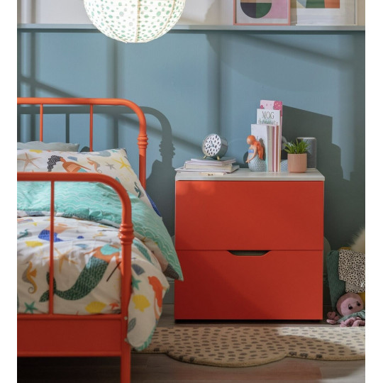 Habitat Kids Pod 2 Drawer Low Chest of Drawers - Orange