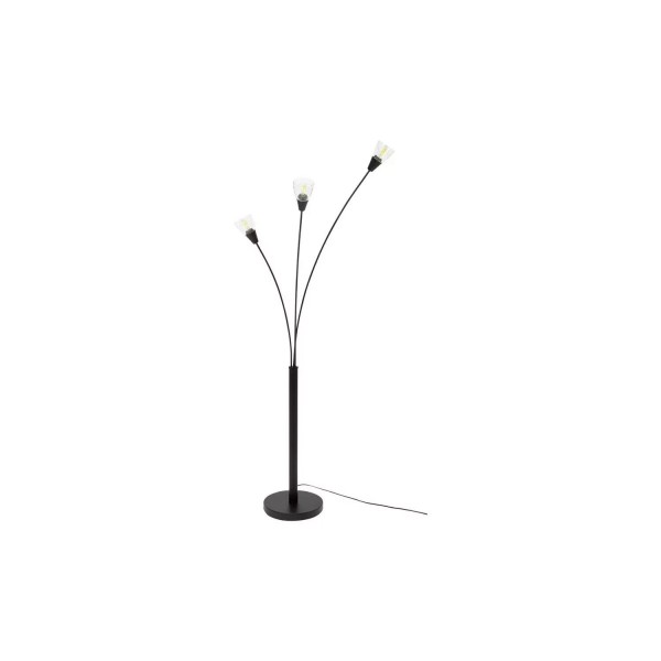 Curico 3 Light Floor Lamp - Matt Black