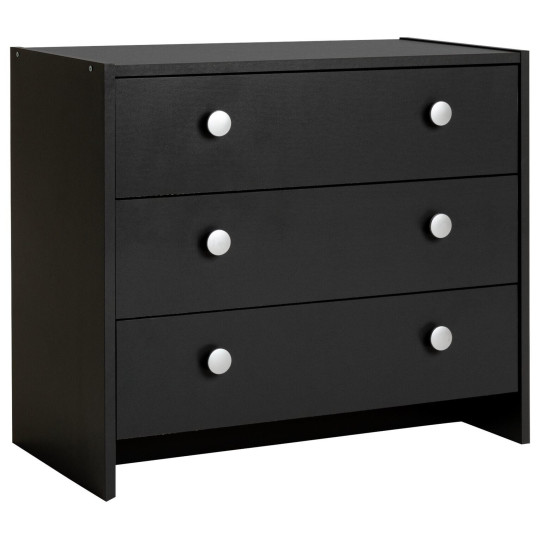 Home Seville 3 Drawer Chest Anthracite | Bedroom Furniture Storage Modern Design