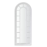 Arch Window Mirror - White - 122x46cm