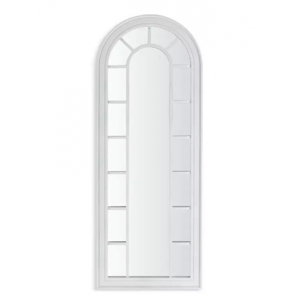 Arch Window Mirror - White - 122x46cm