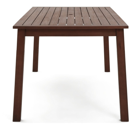 Amalfi 6 Seater Wooden Table - Brown