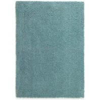 Recycled Cosy Plain Shaggy Rug - 80x150cm - Blue