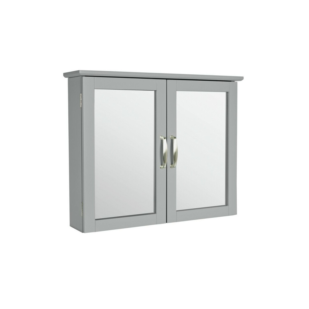 Home Tongue & Groove Wall Cabinet - Grey