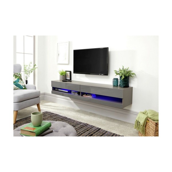 Galicia 150cm LED Wall TV Unit - Grey