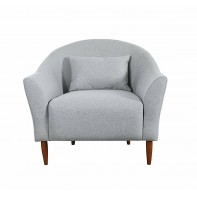 Habitat Lipps Fabric Armchair - Grey