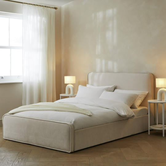 Ruxley Kingsize Drawer Storage Bed Frame - Natural | Stylish Sleep Space