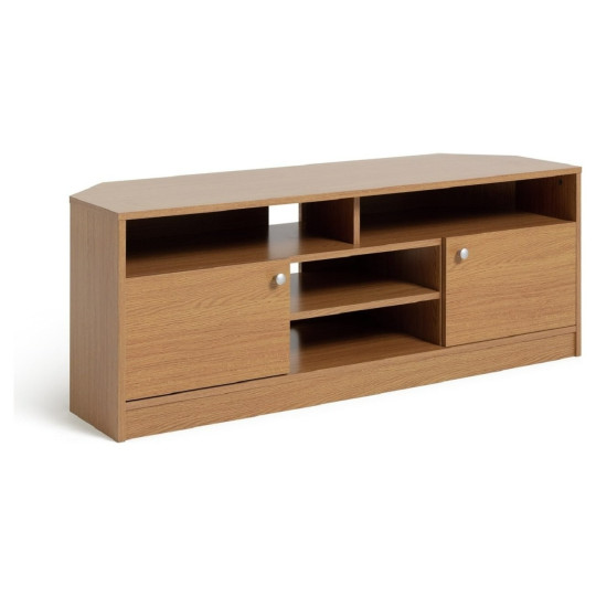 Home Corners 2 Door TV Unit - Natural | TV Stand with Storage