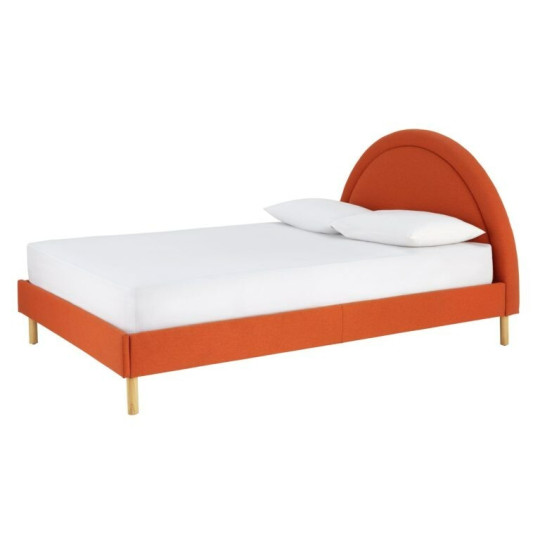 Sol Sunrise Kingsize Fabric Bed Frame-Orange (s)