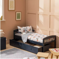 Jesse Toddler Bed With Drawer - Ink Blue