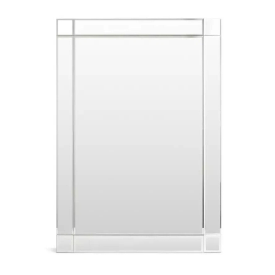 Rectangular Bevelled Wall Mirror - 105x74cm