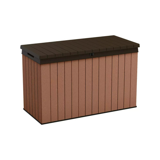 Keter Darwin 662L Outdoor Garden Storage Box - Brown