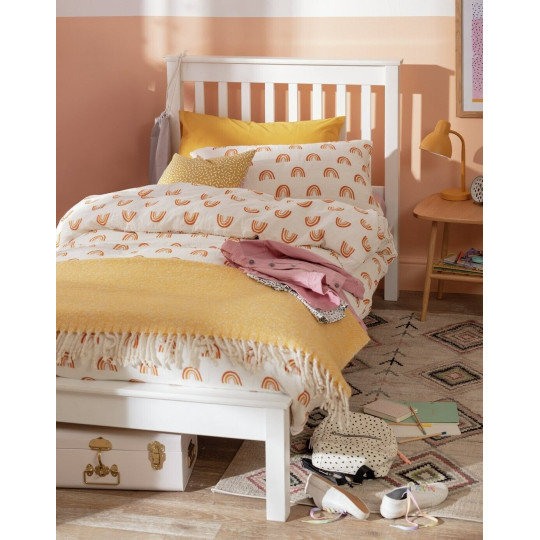 Noah Single Bed Frame - White