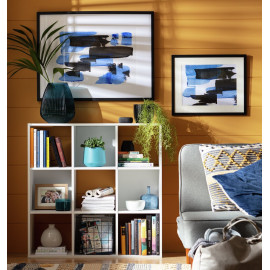Habitat Squares 9 Cube Storage Unit - White | White Cube Shelf Storage Organizer