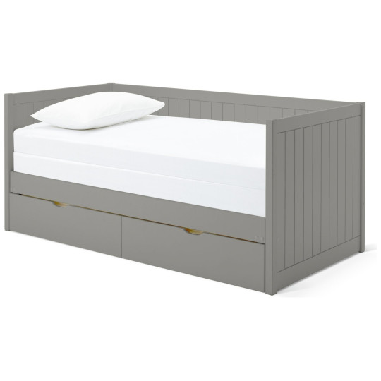 Axel Trundle Day Bed with 1 Drawer - Grey | Space Saving Sleep Solution