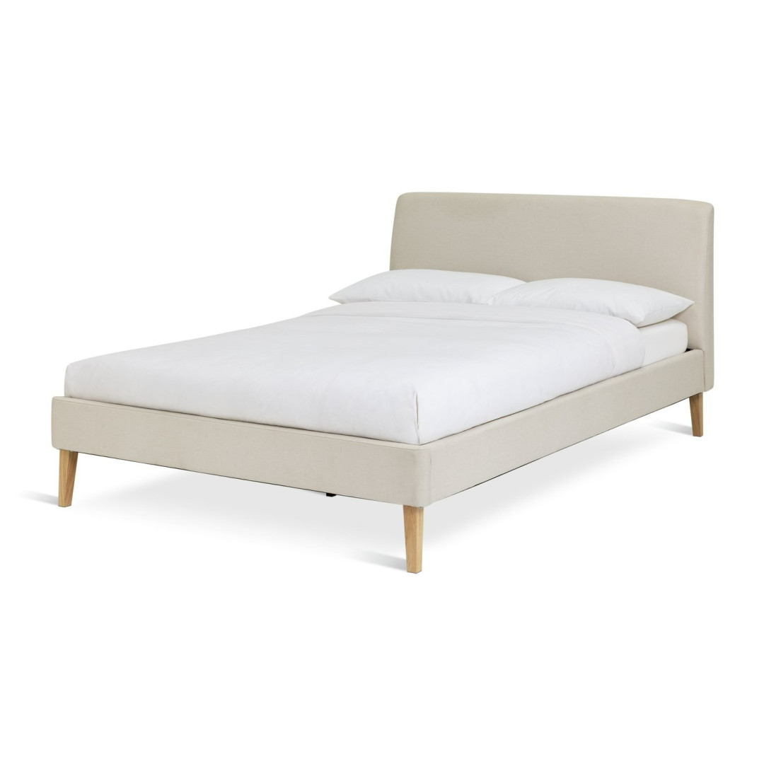 Ren Double Bed Frame - Cream | Stylish Sleeping Solution Ren Double Bed Frame - Cream | Stylish Sleeping Solution