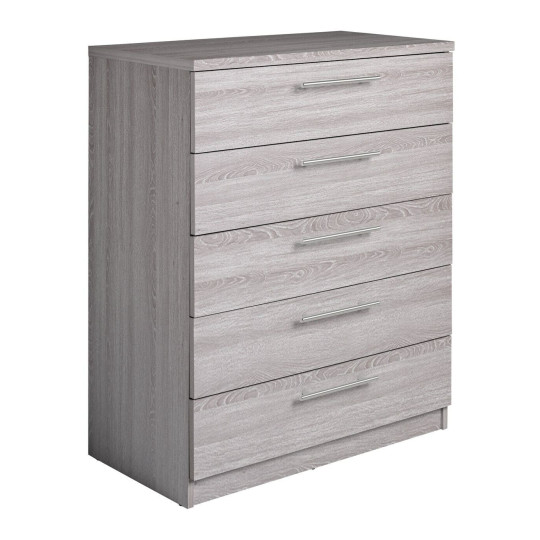 Brisbane 5 drawers Chest – Grey Oak