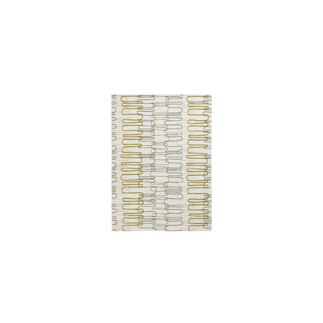 Squiggle Flatweave Cotton Rug - Cream - 120x160cm     (117)