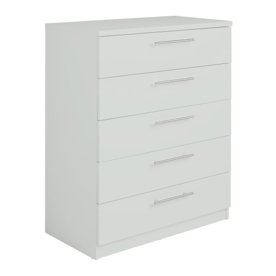 Home Brisbane 5 drawers Chest – Grey