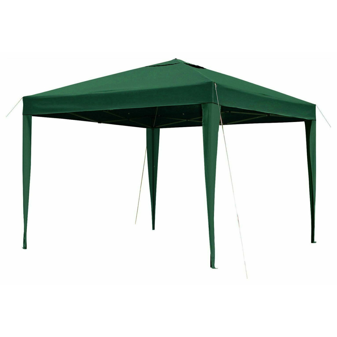 Pop Up Gazebo 3m x 3m Outdoor Garden Marquee Easy Up Green With Bag fixings